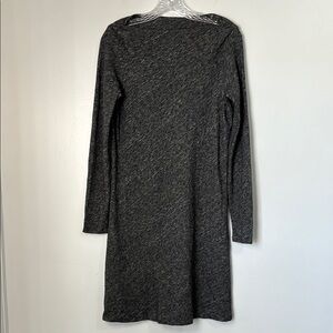 Eileen Fisher Bateau Neck Knit Dress Wool Blend Small